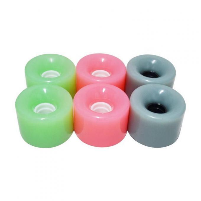 Cheap 70% Rebound Skateboard Slide Custom Printed 70mm Set صفحه بلند Wheels